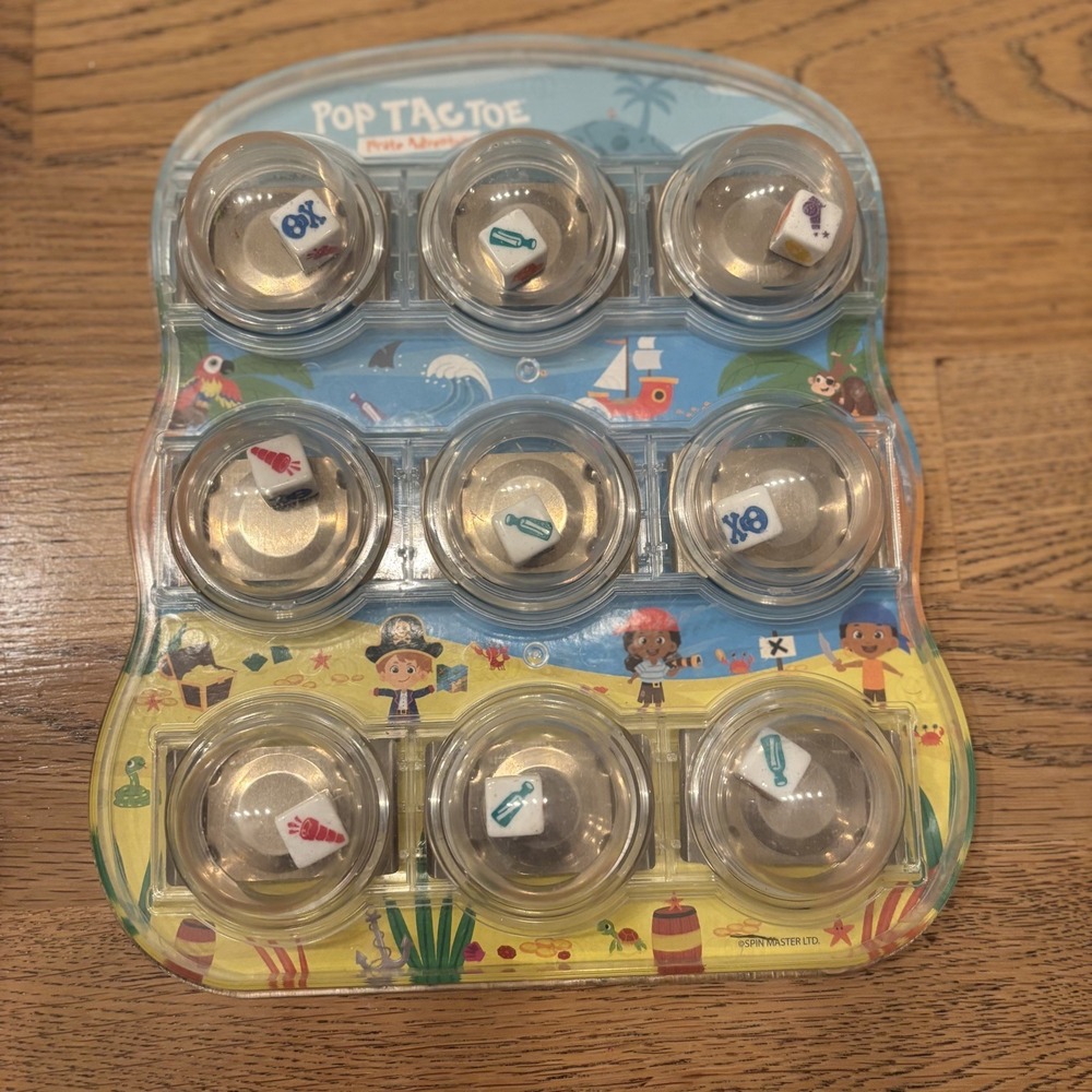 POP‎ TAC TOE Pirate  Adventure Tic Tac Toe Game  Works Great